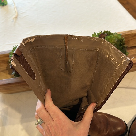 Ecco Hobart Harness leather riding boots with gold hardware women’s size EU 36 - Picture 7 of 9